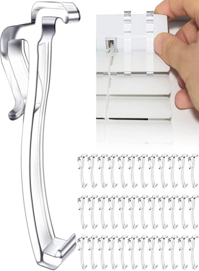 Takngjd 2.5 Inch Valance Clips, Clear Plastic Valance Clips for Blinds for Horizontal (36 Pieces) - Image 1